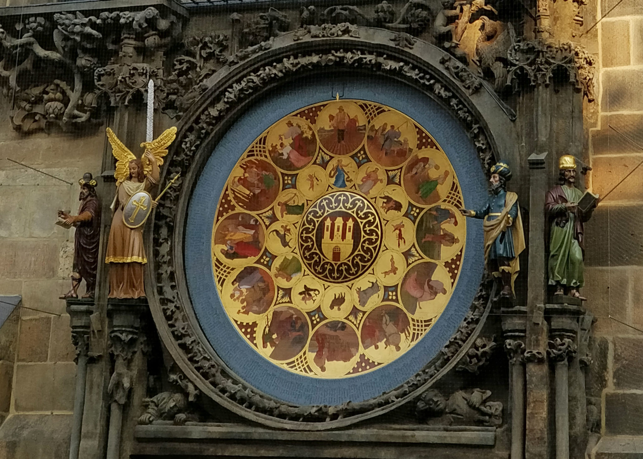 Astronomical Clock Post Restoration 2018 - Calendar Dial